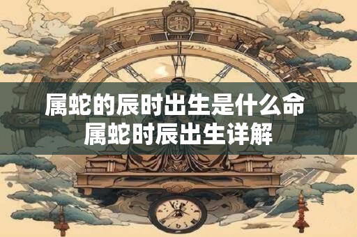 属蛇的辰时出生是什么命 属蛇时辰出生详解