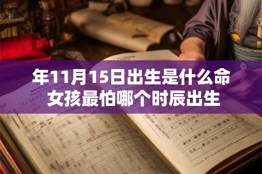 年11月15日出生是什么命 女孩最怕哪个时辰出生