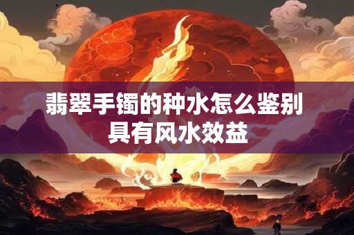 翡翠手镯的种水怎么鉴别 具有风水效益
