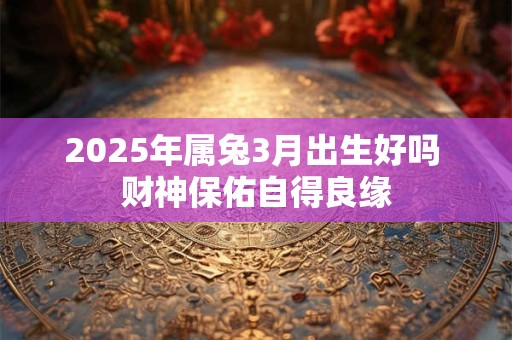 2025年属兔3月出生好吗 财神保佑自得良缘