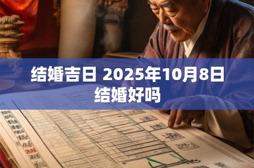 结婚吉日 2025年10月8日结婚好吗