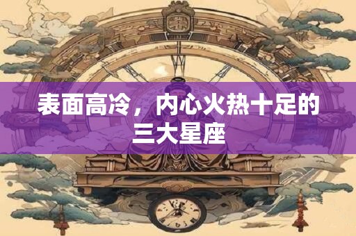 表面高冷，内心火热十足的三大星座