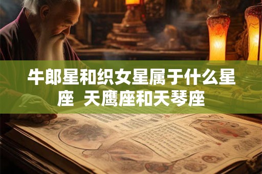 牛郎星和织女星属于什么星座  天鹰座和天琴座