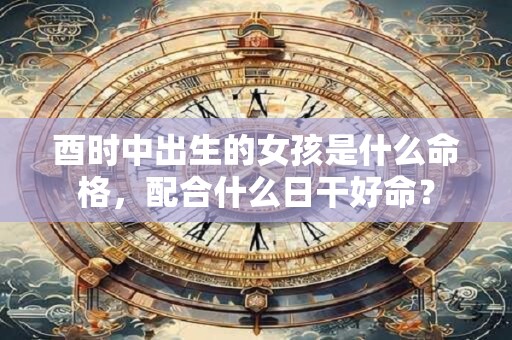酉时中出生的女孩是什么命格，配合什么日干好命？