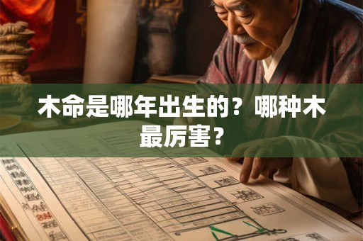 木命是哪年出生的？哪种木最厉害？