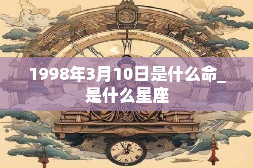 1998年3月10日是什么命_是什么星座