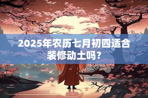 2025年农历七月初四适合装修动土吗？