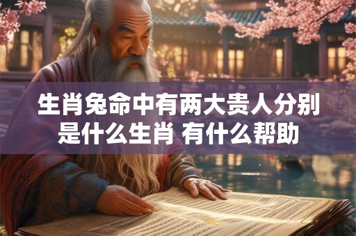 生肖兔命中有两大贵人分别是什么生肖 有什么帮助