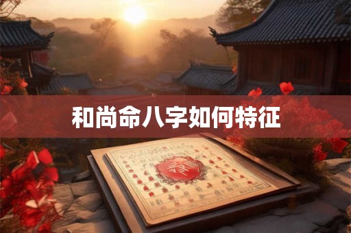 和尚命八字如何特征
