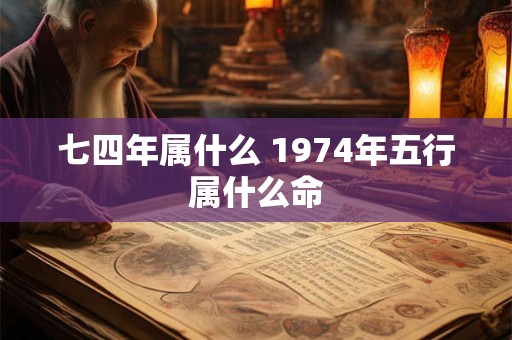 七四年属什么 1974年五行属什么命