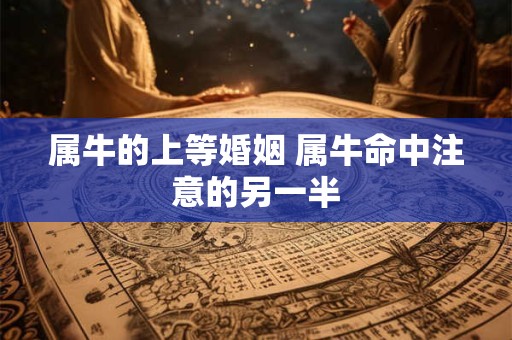 属牛的上等婚姻 属牛命中注意的另一半