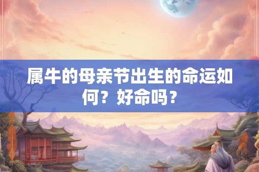属牛的母亲节出生的命运如何？好命吗？