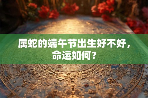 属蛇的端午节出生好不好，命运如何？
