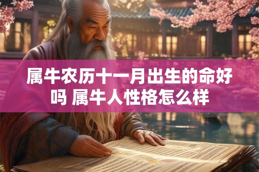 属牛农历十一月出生的命好吗 属牛人性格怎么样