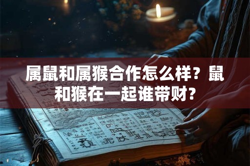 属鼠和属猴合作怎么样？鼠和猴在一起谁带财？