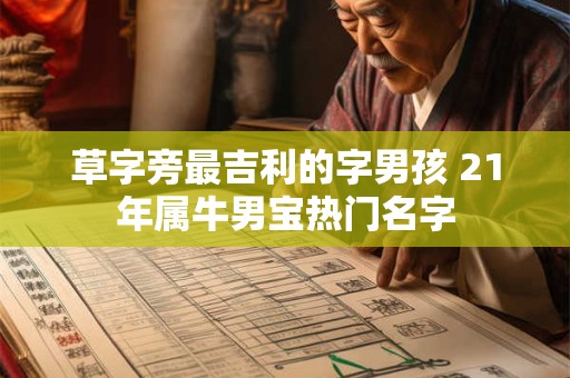 草字旁最吉利的字男孩 21年属牛男宝热门名字
