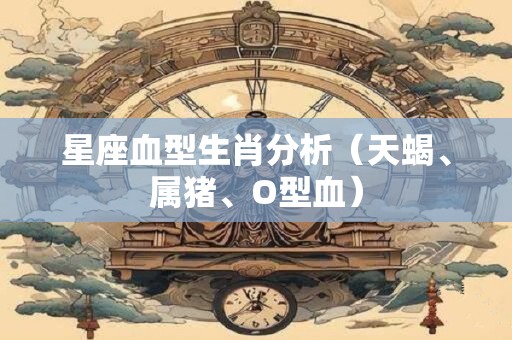 星座血型生肖分析（天蝎、属猪、O型血）
