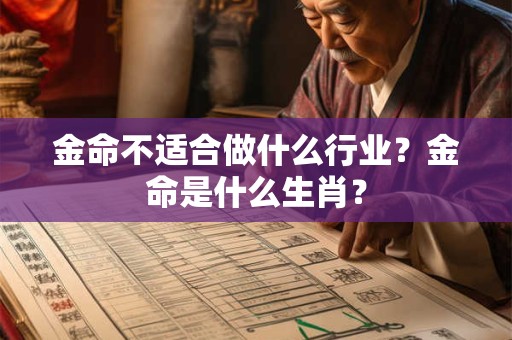 金命不适合做什么行业？金命是什么生肖？