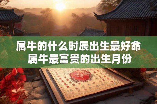属牛的什么时辰出生最好命 属牛最富贵的出生月份