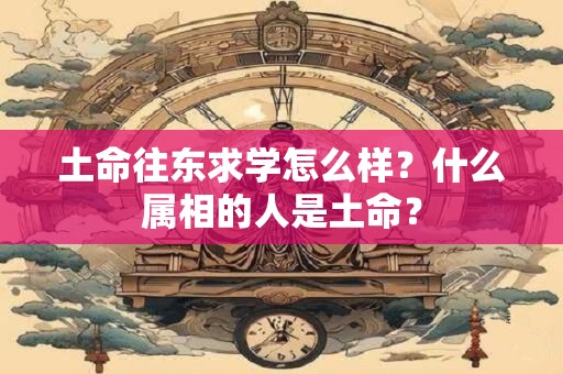 详细阅读:土命往东求学怎么样?什么属相的人是土命? 土命往东求学怎么样?什么属相的人是土命?