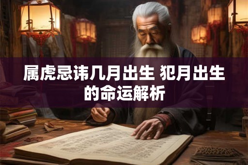 属虎忌讳几月出生 犯月出生的命运解析