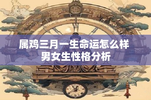 属鸡三月一生命运怎么样 男女生性格分析