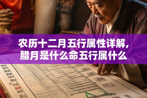 农历十二月五行属性详解,腊月是什么命五行属什么