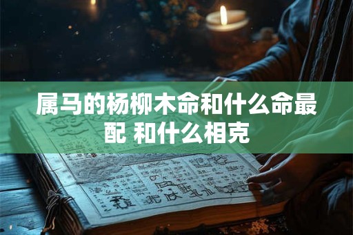 属马的杨柳木命和什么命最配 和什么相克