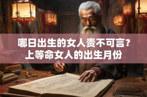 哪日出生的女人贵不可言？上等命女人的出生月份
