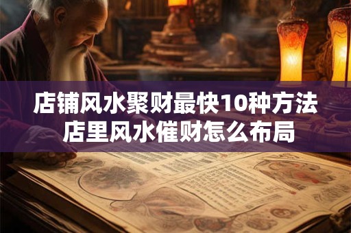 店铺风水聚财最快10种方法 店里风水催财怎么布局