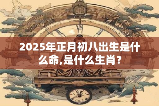 2025年正月初八出生是什么命,是什么生肖？