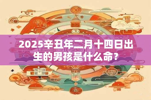 2025辛丑年二月十四日出生的男孩是什么命？