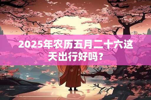2025年农历五月二十六这天出行好吗？