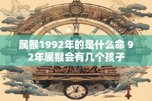 属猴1992年的是什么命 92年属猴会有几个孩子