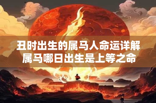 丑时出生的属马人命运详解 属马哪日出生是上等之命