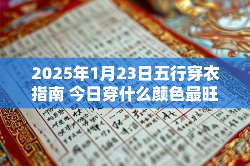 2025年1月23日五行穿衣指南 今日穿什么颜色最旺运