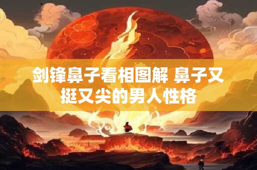剑锋鼻子看相图解 鼻子又挺又尖的男人性格