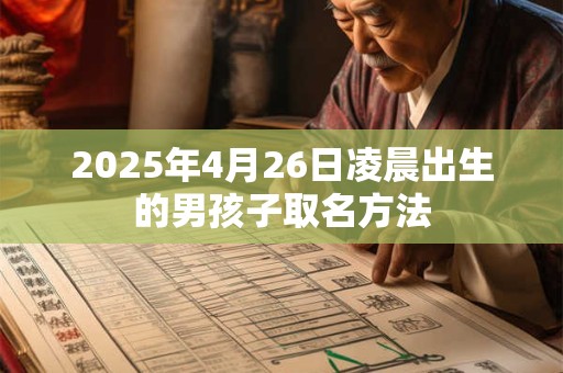 详细阅读:2025年4月26日凌晨出生的男孩子取名方法 2025年4月26日凌晨出生的男孩子取名方法