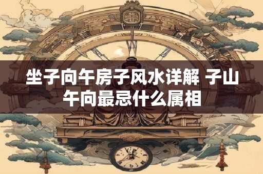 坐子向午房子风水详解 子山午向最忌什么属相