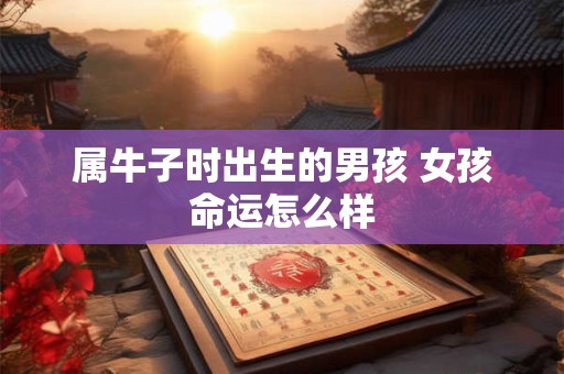 属牛子时出生的男孩 女孩命运怎么样