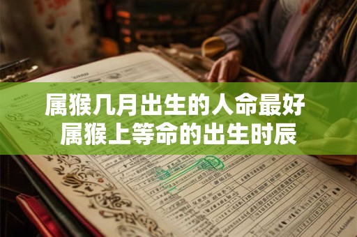 属猴几月出生的人命最好 属猴上等命的出生时辰