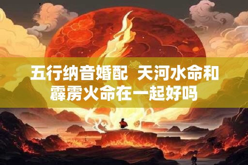 五行纳音婚配  天河水命和霹雳火命在一起好吗