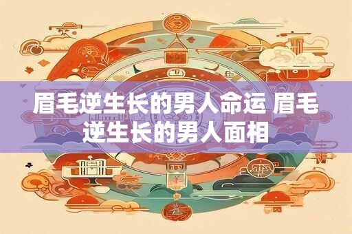 眉毛逆生长的男人命运 眉毛逆生长的男人面相