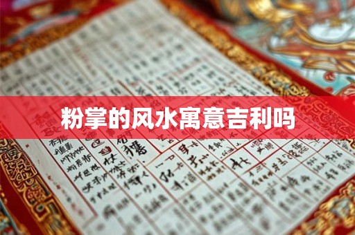 粉掌的风水寓意吉利吗