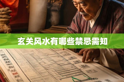 玄关风水有哪些禁忌需知
