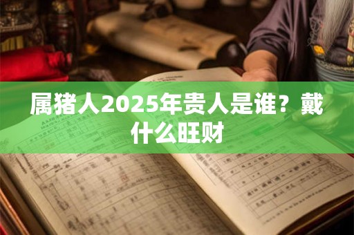 属猪人2025年贵人是谁？戴什么旺财