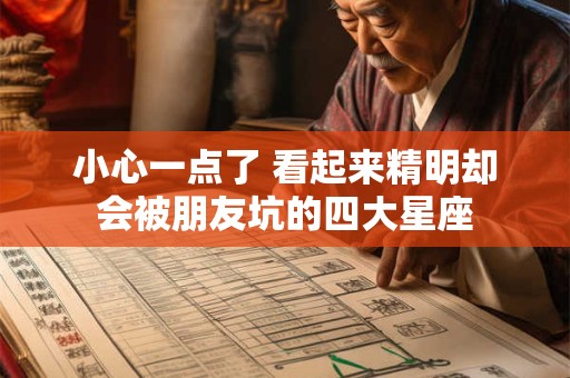 小心一点了 看起来精明却会被朋友坑的四大星座