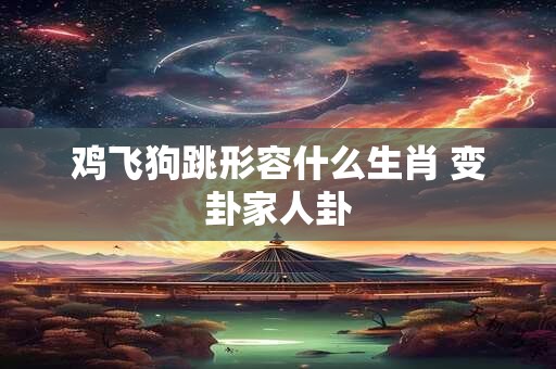鸡飞狗跳形容什么生肖 变卦家人卦