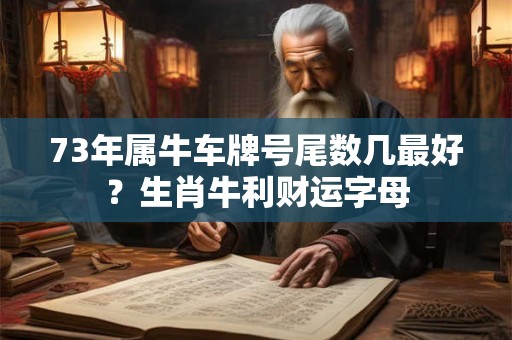 73年属牛车牌号尾数几最好？生肖牛利财运字母