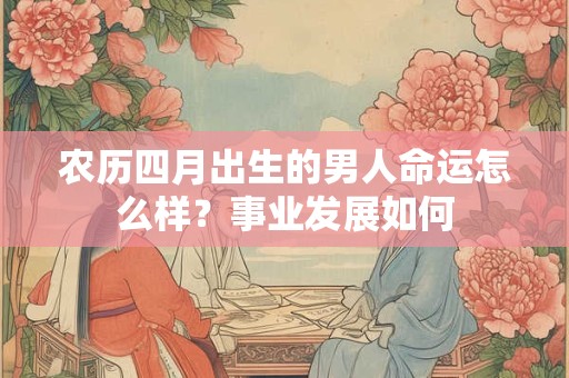 详细阅读:农历四月出生的男人命运怎么样?事业发展如何 农历四月出生的男人命运怎么样?事业发展如何